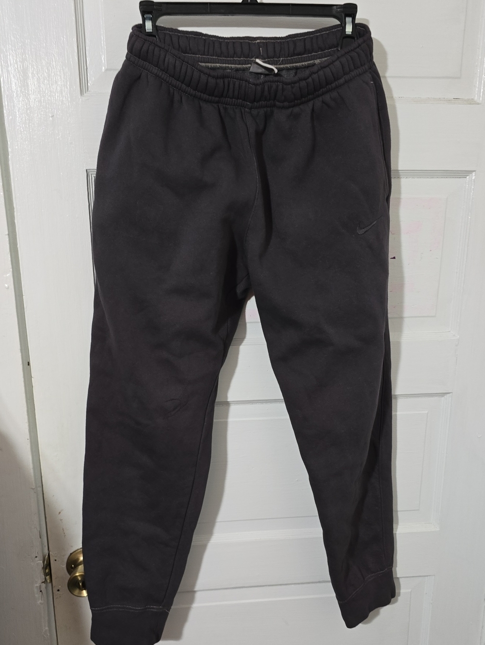 Nike Black Men's Fleece Joggers with Elastic Waist